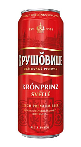 Пиво Крушовице, Kronprinz Svetle светлое пастеризованное 4,2% 0,43л
