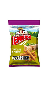 Сухарики Емеля Холодец с хреном 90г