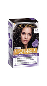 Краска для волос Loreal Excellence Cool Creme Ультрапепельный темно-каштан тон 3.11 258мл