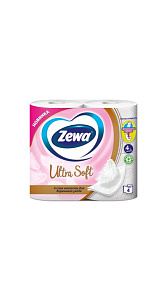 Туалетная бумага Zewa Ultra Soft 4 слоя 4 рулона