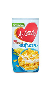 Хлопья кукурузные Любятово без сахара 270г