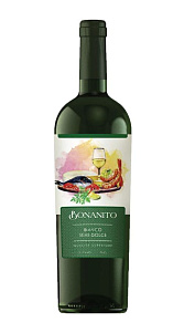 Вино Bonanito, BIanco белое полусладкое 10-12% 0,75л