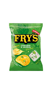 Чипсы FRY’S Нежная сметана и игривая зелень 130г