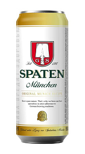 Пиво Spaten светлое пастеризованное 5.2% 450мл