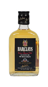 Виски Barclays купажированный 40% 200мл