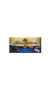 Шоколад Бабаевский темный с цельным миндалем 180г