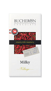 Шоколад Bucheron Молочный с кусочками малины 100г