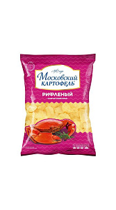 Чипсы картофельные Московский Картофель Камчатский краб рифленые 120г