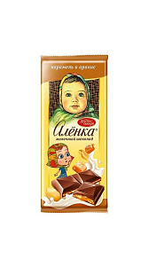 Шоколад Аленка молочный карамель и арахис 87г