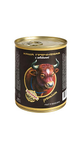 Каша Мяспром Гречневая с говядиной Premium ГОСТ 338г