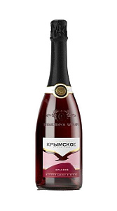 Вино игристое Крымское красное п/сл 12% 0.75л