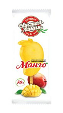 Мороженое пломбир Чистая Линия Манго эскимо 70г