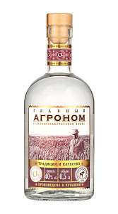 Водка Главный Агроном, сельскохозяйственная 40% 0,5л.