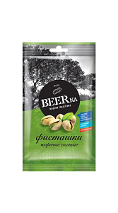 Фисташки Beerka жареные солёные 80г