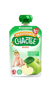 Пюре Маленькое счастье Яблоко 90г