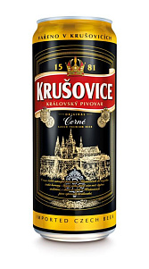 Пиво Krusovice тёмное пастеризованное 0.5л