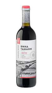Вино Вина Тамани, Мерло красное сухое 10-12% 0,7л