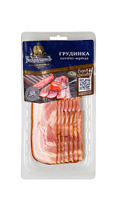Грудинка БахрушинЪ варено-копченая нарезка 300г