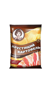 Чипсы картофельные Хрустящий картофель со вкусом бекона 160г