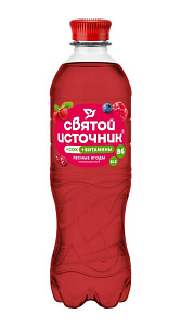 Вода Святой Источник газированная с соком лесных ягод 0,5л