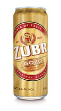 Пиво Zubr, Gold светлое пастеризованное фильтрованное 4,6% 0,5л