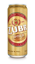 Пиво Zubr, Gold светлое пастеризованное фильтрованное 4,6% 0,5л