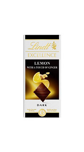Шоколад темный Lindt Excellence Лимон с имбирем 100г