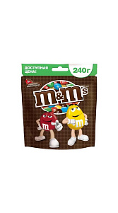 Драже M&Ms с молочным шоколадом 240г