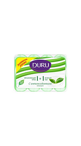 Крем-мылоDuru 1+1 Зеленый чай С антиоксидантами 4х90г