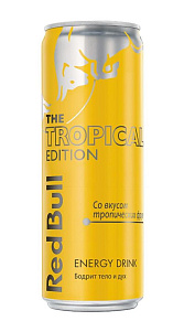 Энергетический напиток Red Bull Tropical Edition со вкусом тропических фруктов 355мл