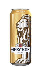 Пиво Невское Светлое 4.6% 450мл