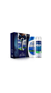 Подарочный набор Head Shoulders Men Шампунь 200мл+Gillette Series Пена для бритья  250мл