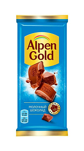Шоколад Alpen Gold молочный 80г