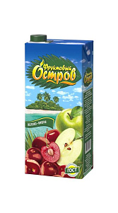 Напиток Фруктовый остров Яблоко-Вишня 1.9л