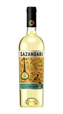 Вино Sazandari, Алазанская долина белое полусладкое 12% 0,75л