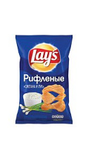 Чипсы картофельные Lays Сметана лук рифленые 70г