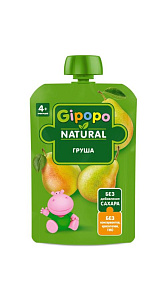 Пюре фруктовое Gipopo Груша +4мес 90г