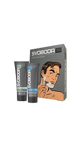 Подарочный набор Svoboda Men Care Крем для бритья+Крем после бритья 173г