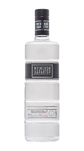Водка Мужской характер, Platinum 40% 0.5л