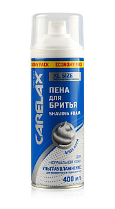 Пена для бритья Carelax Увлажнение кожи 400мл