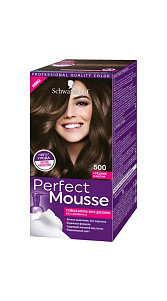 Краска для волос Perfect Mousse тон 500 Средний каштан 93мл 