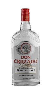 Текила Don Cruzado Silver 38% 0.7л