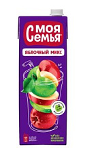 Напиток сокосодержащий Моя Семья Яблочный микс 1.45л