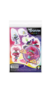 Наклейки Тролли декоративные+магнит №1