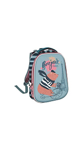 Рюкзак Schoolformat Ergonomic Каникулы в Париже голубой 2 секции 38х30х20см 