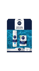 Подарочный набор Nivea Men Успокаивающий Гель для бритья+Лосьон 619г