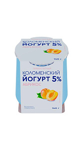 Йогурт Коломенский Абрикос термостатный 5% 140г