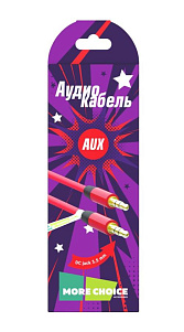 Аудиокабель More Choice AUX 3.5mm 1.0м UK13 