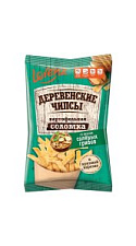 Чипсы Lorenz Деревенские картофельная соломка со вкусом соленых грибов 120г
