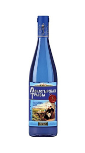 Вино Монастырская трапеза белое полусладкое 10-12% 0,7л